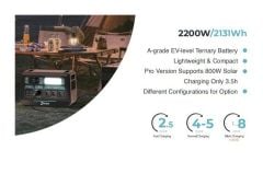 Orbus 2200 Watt Power Station Taşınabilir Solar Jeneratör
