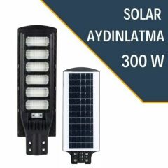 Lexron 300 W Solar Güneş Enerjili Bahçe Ve Sokak Lambası