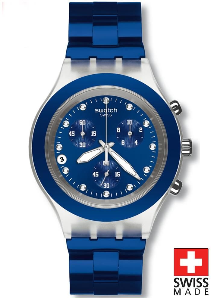 Swatch SVCK4055AG FULL-BLOODED NAVY Kol Saati
