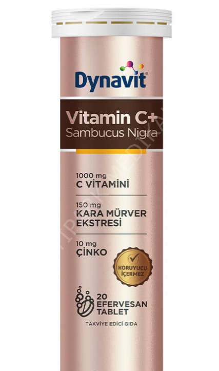 DYNAVIT C VITAMINI,KARAMURVER VECINKOICERENTAKVIYEEDICIGIDA20EFERVESANTABLETLIKAMBALAJ