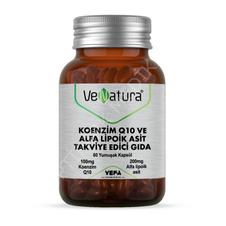 VENATURA KOENZIM Q10 VE ALFA LIPOIK ASIT KAPSUL 60 KAPSULLUK AMBALAJ