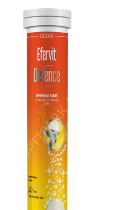 EFERVITDEFENCEC,D3VITAMINI,CINKOTAKV.E.GIDAEFERVESANTABLET20TABLETLIKAMBALAJ
