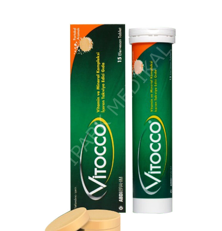 VITOCCO TAKVIYE EDICIGIDA EFERVESAN TABLET15TABLETLIKAMBALAJ