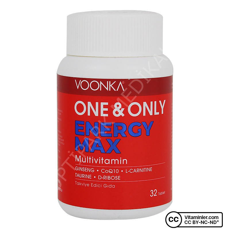VOONKA ONE ONLY ENERGY MAX MULTIVITAMIN TABLET 32 TABLETLIK AMBALAJ