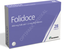 FOLIDOCE 400 MCG/2 MCG 28 TABLET