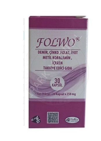FOLWO TAKVIYE EDICI GIDA KAPSUL 30 KAPSULLUK AMBALAJ