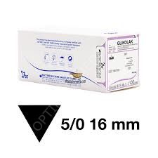 GLIKOLAK 5/0 16MM 75CM TEK İĞNE