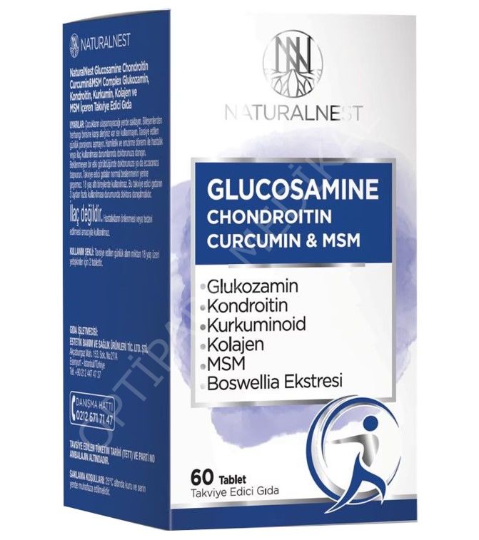 NN GLUCOSAMINE CHONDROITIN CURCUMIN  MSM 60 TAB