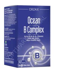 OCEAN B COMPLEX TAKVIYE EDICI GIDA KAPSUL 50 KAPSULLUK AMBALAJ