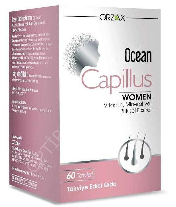 OCEAN CAPILLUS WOMEN TAKVIYE EDICI GIDA TABLET 60 TABLETLIK AMBALAJ