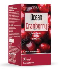 OCEAN CRANBERRY TAKVIYE EDICI GIDA KAPSUL 30 KAPSULLUK AMBALAJ