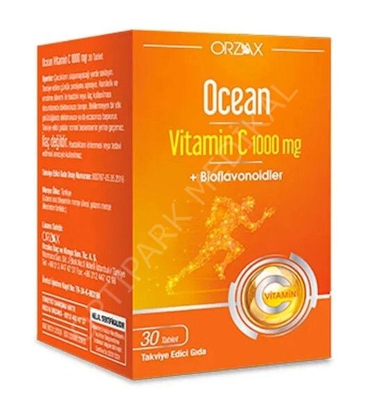 OCEAN VITAMIN C TAKVIYE EDICI GIDA 30 TABLETLIK AMBALAJ
