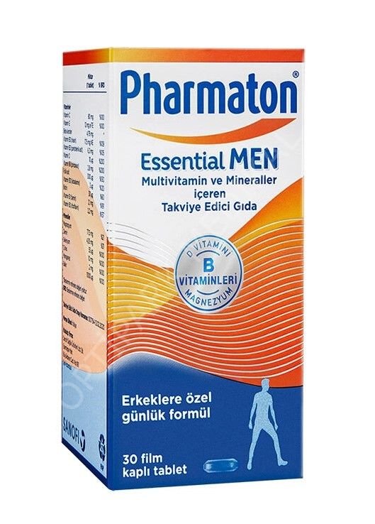 PHARMATON ESSENTIAL MAN TAKVIYE EDICI GIDA TABLET 30 TABLETLIK AMBALAJ