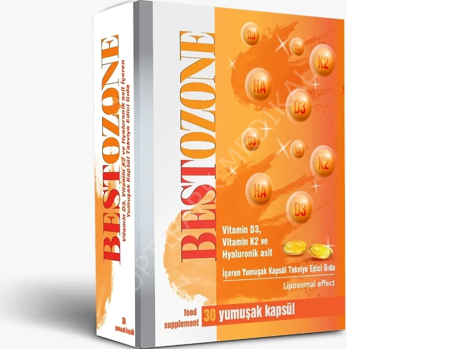 BESTOZONE VIT D3K2 HYLURONIK ASIT 30 KAP