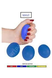 SİLİKON EL TERAPİ TOPU - ORTA MAVİ