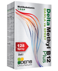DELTA METHYL B12 PLUS METILKOBAMALAMIN + P-5-P DAMLA VE SPREY 10 ML'LIK SISE