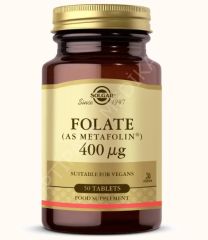 SOLGAR FOLATE 400MCG (AS METAFOLIN) 50 TABS