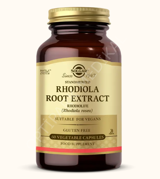 SOLGAR RHODIOLA ROOT EXTRACT 60 V-CAPS