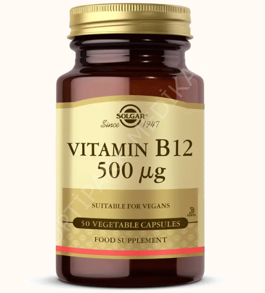 SOLGAR VITAMIN B-12 500MCG 50 CAPS