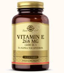 SOLGAR VITAMIN E (NATURAL) 400 IU 50 SOFTGELS