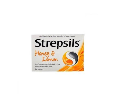 STREPSILS LIMON VE BALLI PASTIL 24 PASTILLIK BLISTER AMBALAJ