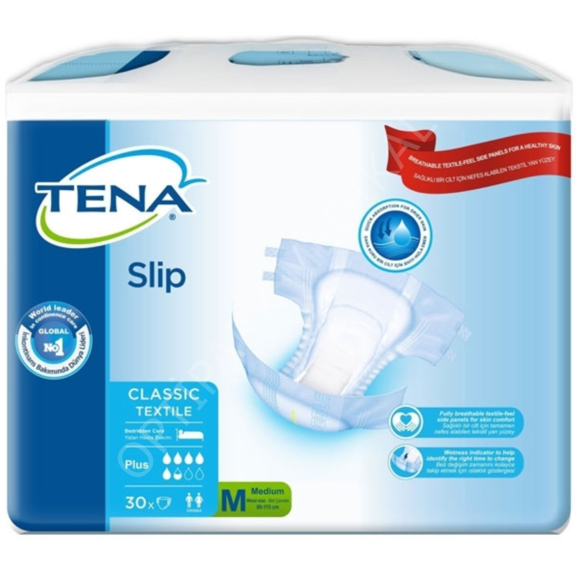 TENA SLIP CLASSIC TEXTİL MEDIUM 30 LU