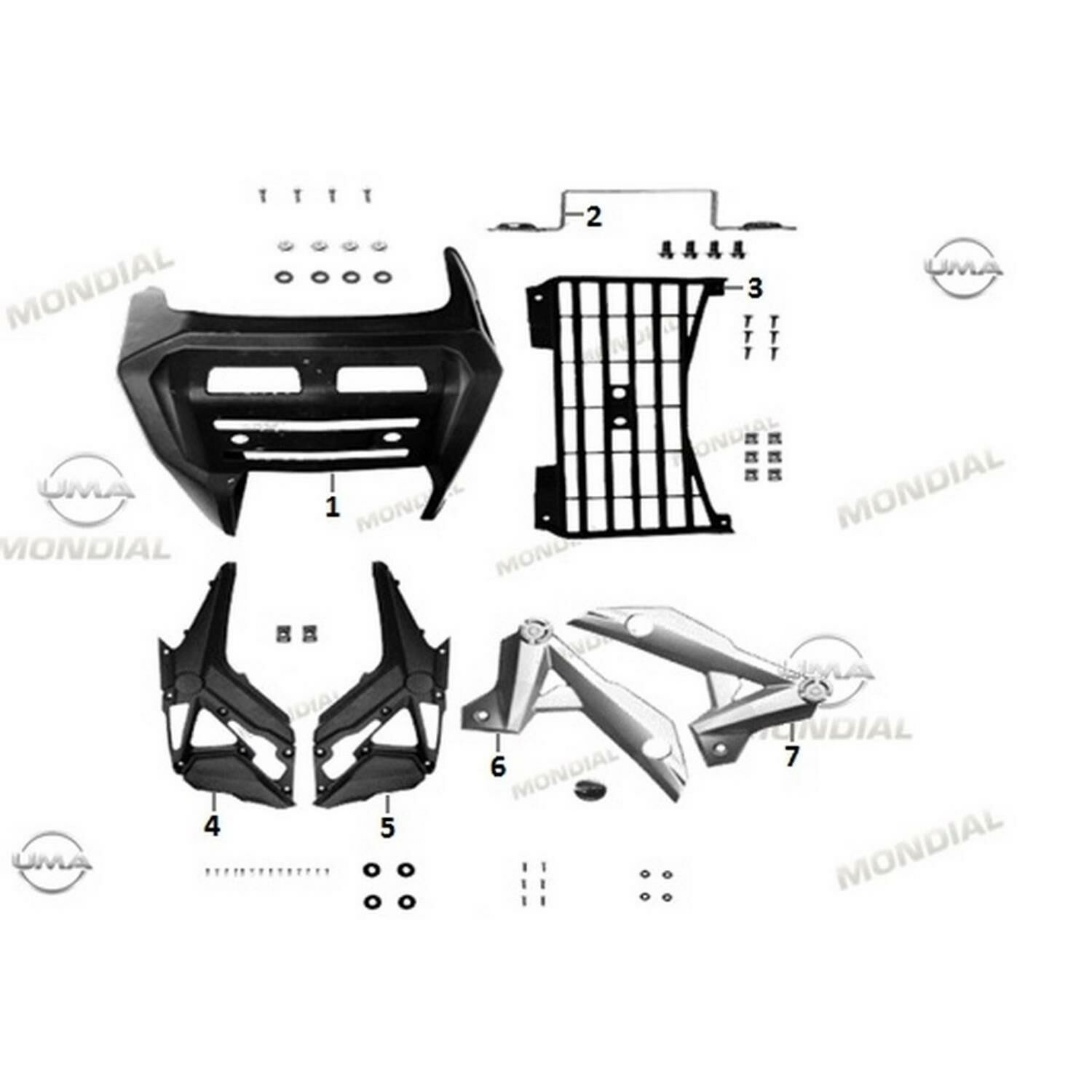 Rx1 Enduro Ön Panel Havalandırma Izgarası Siyah Orj