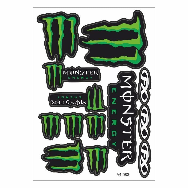 Monster A4 Sticker 083 Tek Paket Çoklu