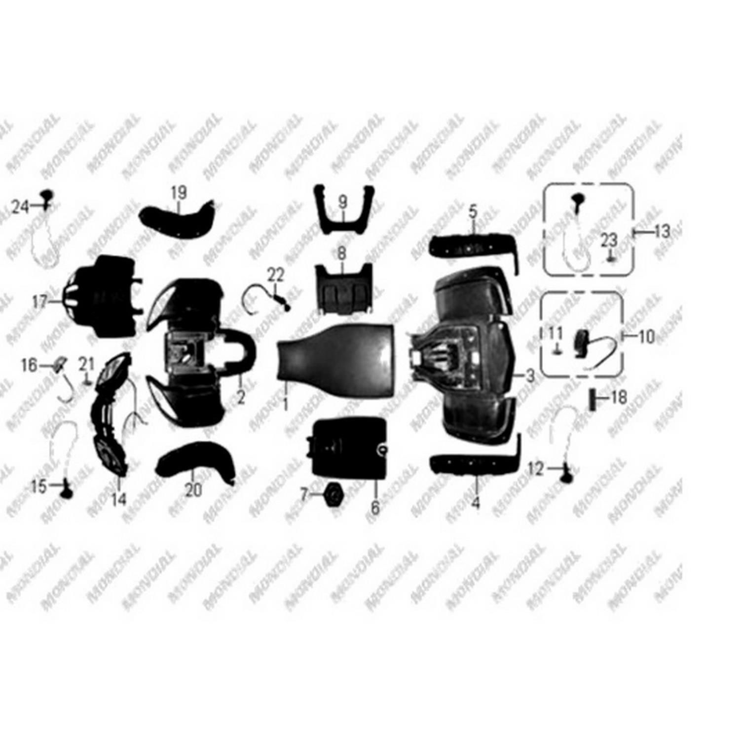 Atvu Bs 150 Ön Park Lambası Komple Orj