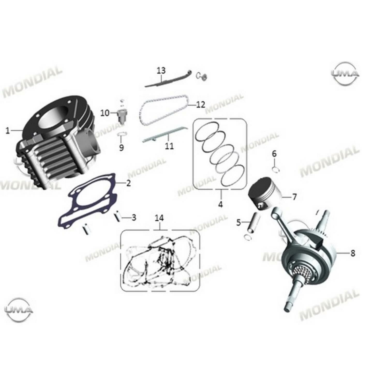 Mondial Lifter Tansiyoner Contası Ritmica 100-110 Speedy Orj