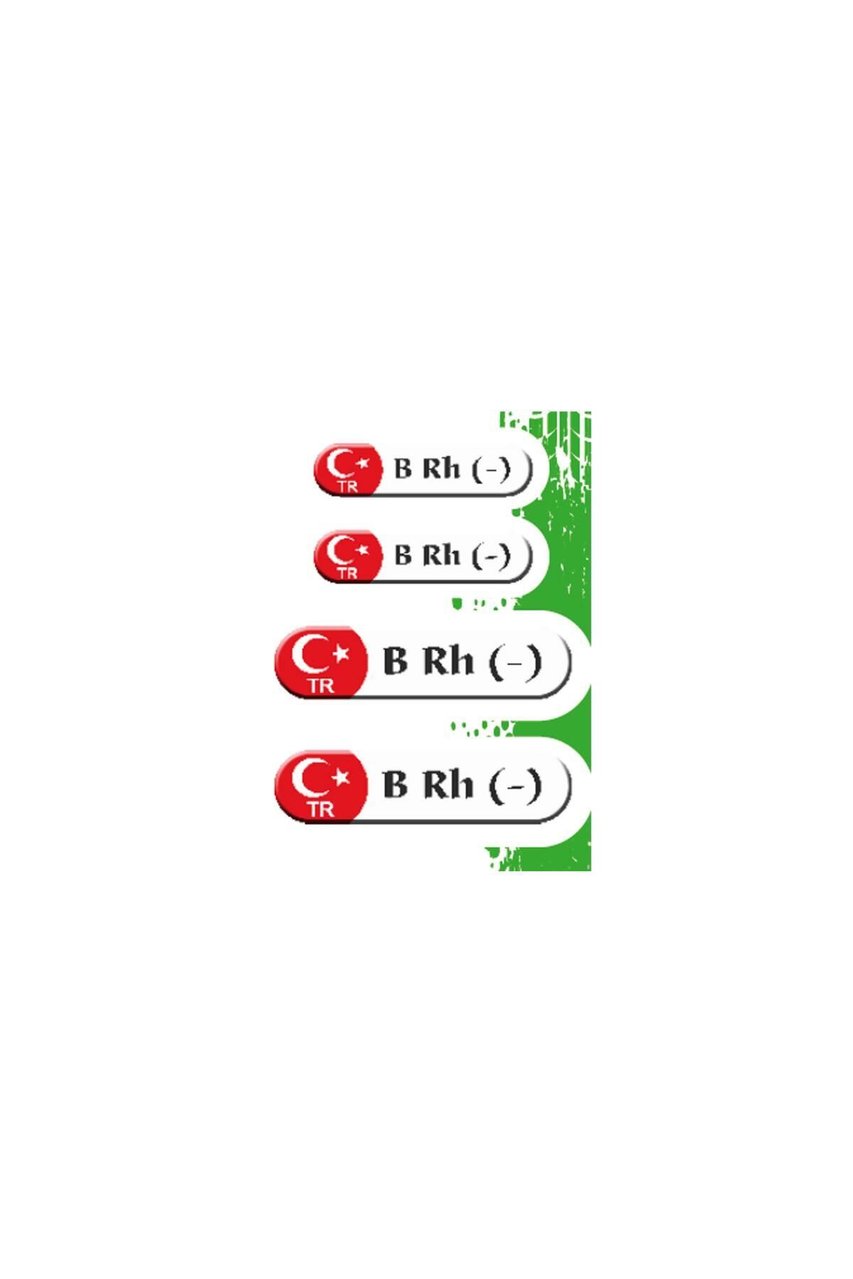 Sevenkardeşler Kan Grubu Iıı B Rh(-) Beyaz Dörtlü Damla Etiket