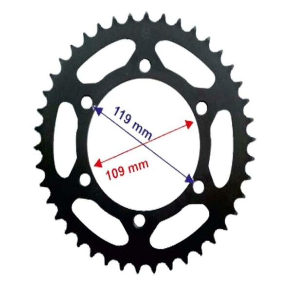 Kawasaki Uyumlu Ninja Arka Dişli 520-42T İç 110X6 Delikli Ind Öm