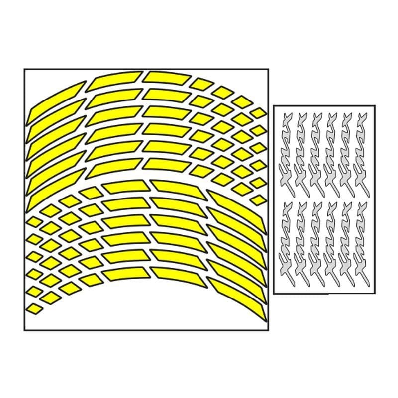 Yamaha Florasan Sarı Iıyamaha Xmax Uyumlu 1 Set Jant Şeridi