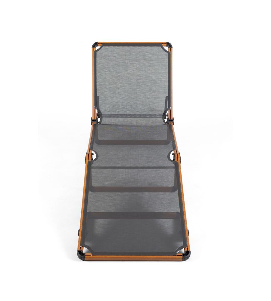 Alüminyum Katlanır Şezlong I Black in TEAK