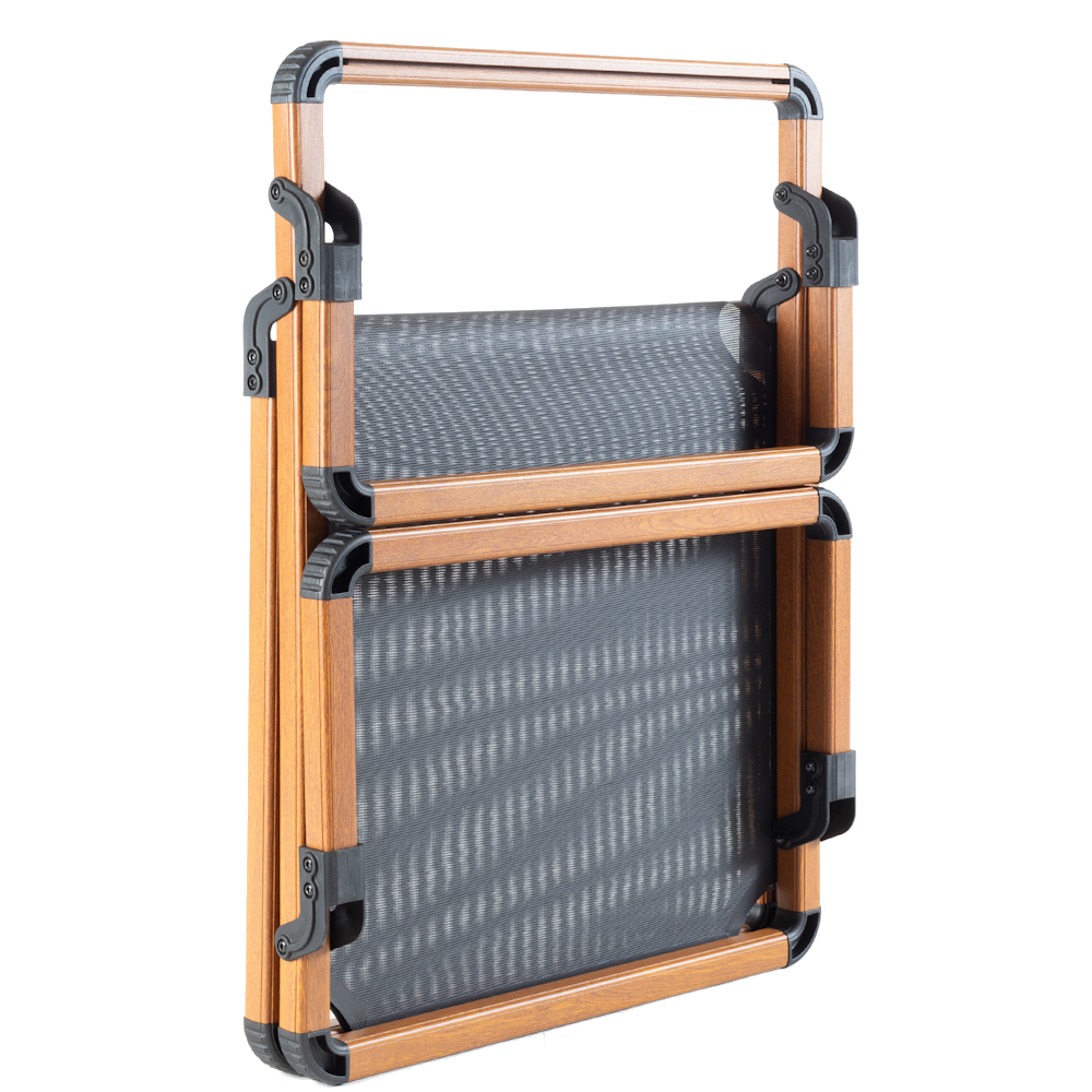 Alüminyum Katlanır Sandalye I Black in TEAK