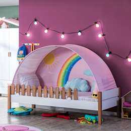  Oyun Evim Tente (Pembe Yay) | Tenteli Karyola