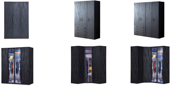 Main Wardrobe | 2-Doors (Dark)