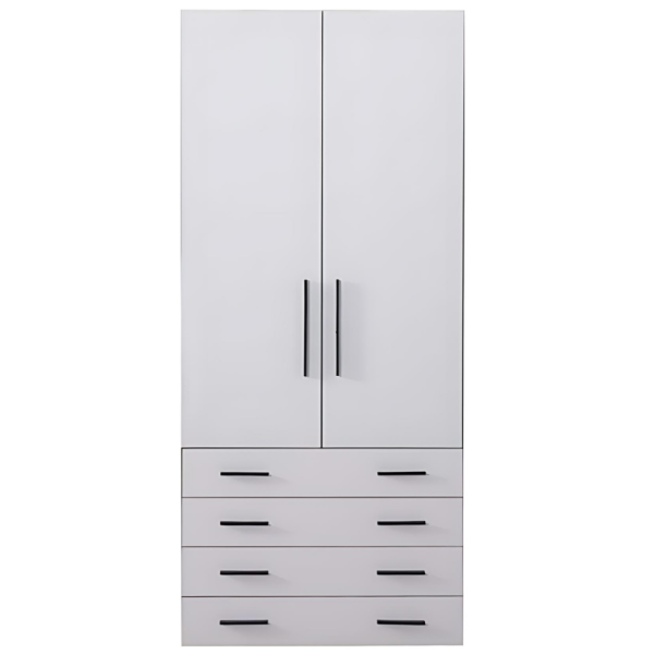 Drawers and 2-Door | Atlas White