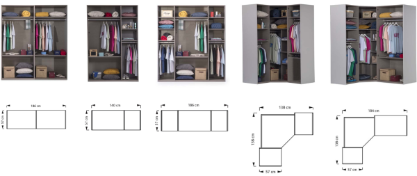 Main Wardrobe | Corner (Atlas White)