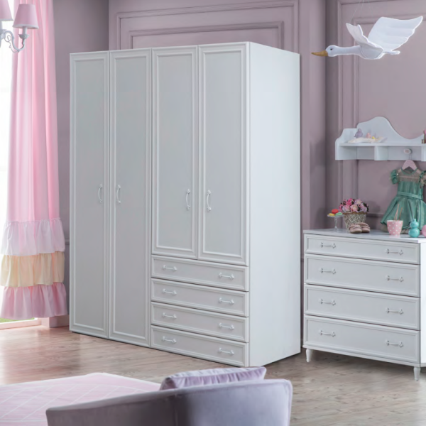 Wardrobe (4-Doors) | Isabella