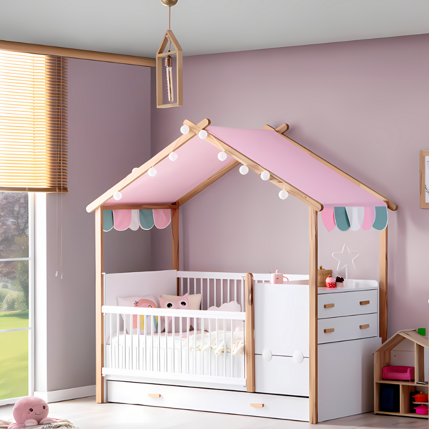 Cot Bed (Pink) | My House