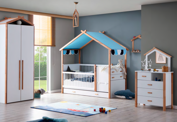 Cot Bed (Blue) | My House
