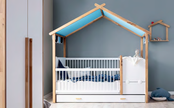 Cot Bed (Blue) | My House