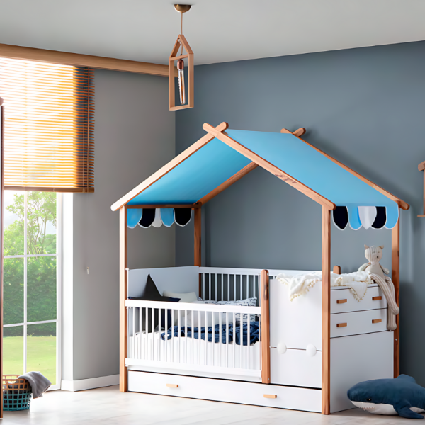 Cot Bed (Blue) | My House