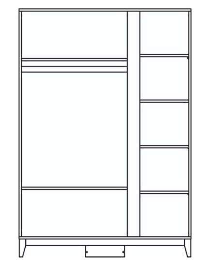 Wardrobe (3-Door) | Bonita