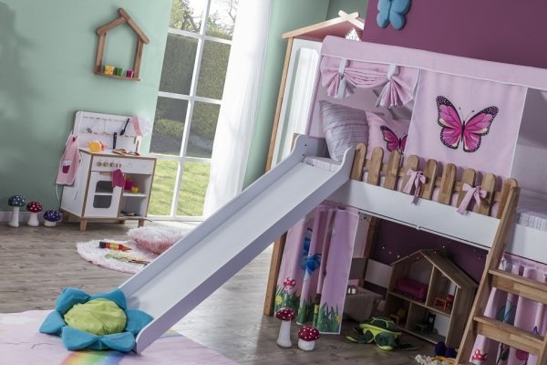 Mid Sleeper Bed (Slide) | My House