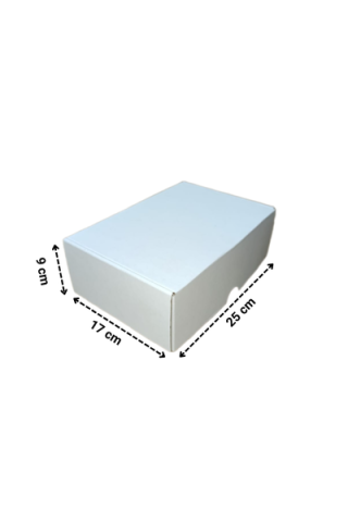 E-Ticaret Kargo Kutusu 25x17x9 cm Beyaz
