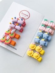 Mini objeli klips toka.(Çift)