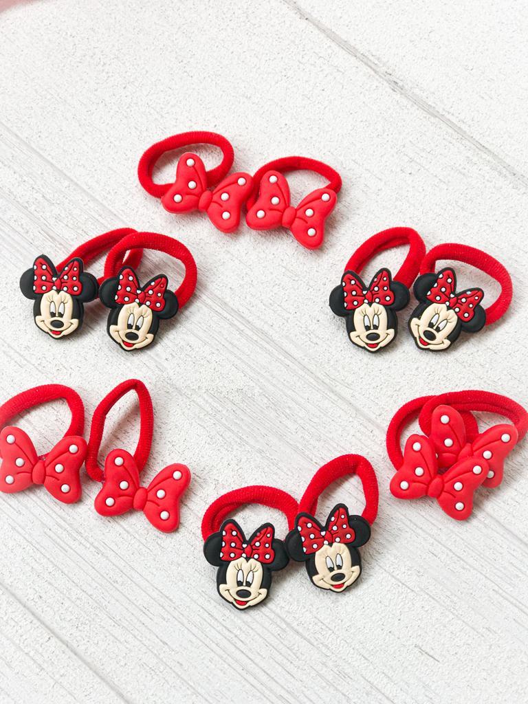 Minnie & fiyonk lastik toka.(Çift)