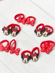 Minnie & fiyonk lastik toka.(Çift)